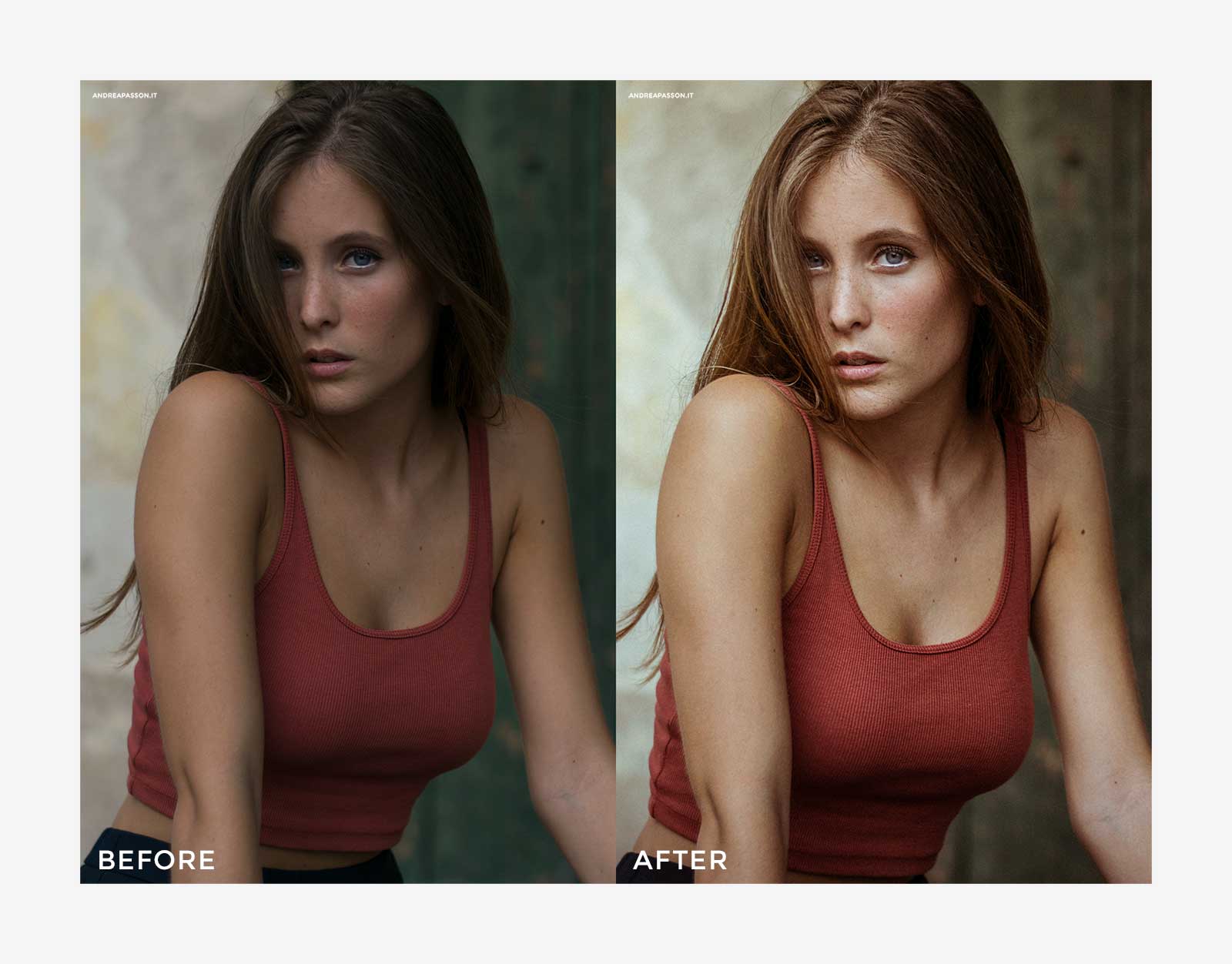 Before & After - Post Produzione Fotografica Professionale a Treviso - Glamour Photography