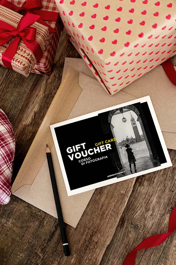 Gift Card - Gift Voucher - Regalo Corso di Fotografia per Natale